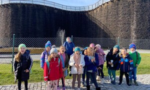 Zdjęcie przedstawia uczniów SPMS podczas wycieczki do Kopalni Soli w Wieliczce