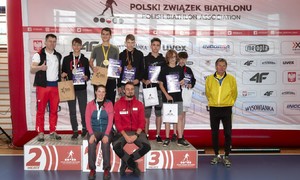 Zdjęcia przedstawiają uczestników zawodów Biathlon dla każdego