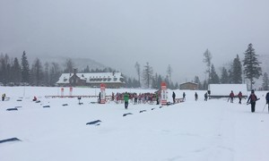 Zdjęcie przedstawia obiekt biathlonowy w Kościelisku