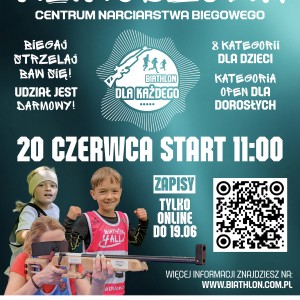 Sportowe zawody z elementami biathlonu